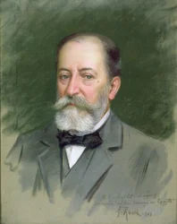 Portrait of Camille Saint-Saens (1835-1921) 1903
